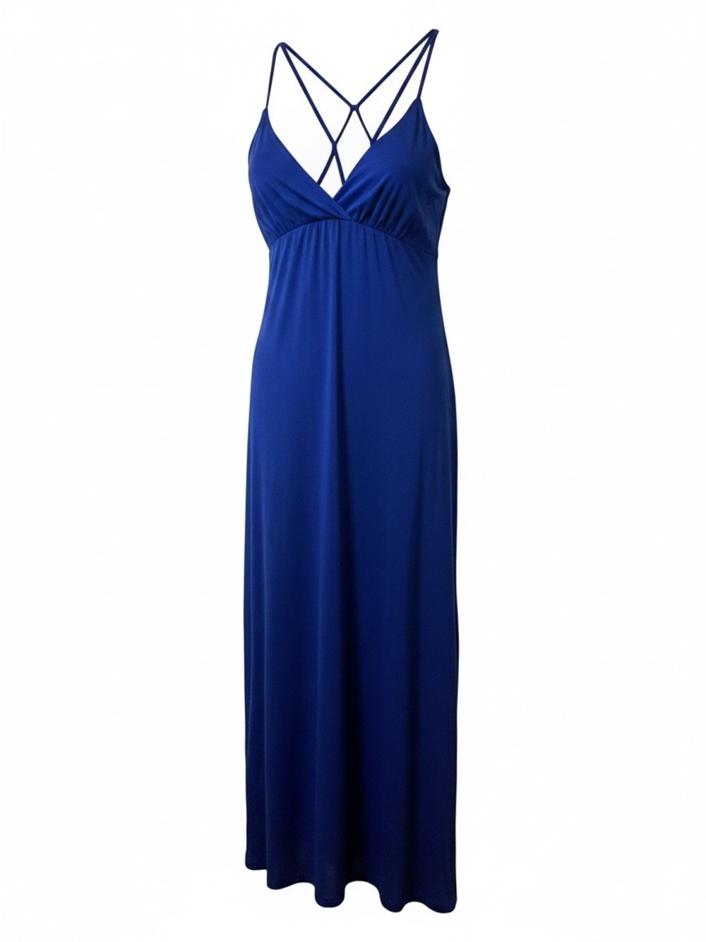 Kimchi Blue Urban Outfitters Y2K Cerulean Blue Open Back Strappy Maxi Dress L